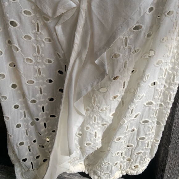 Free People Soulshine Eyelet Tank XS Ivory - Picture 3 of 7